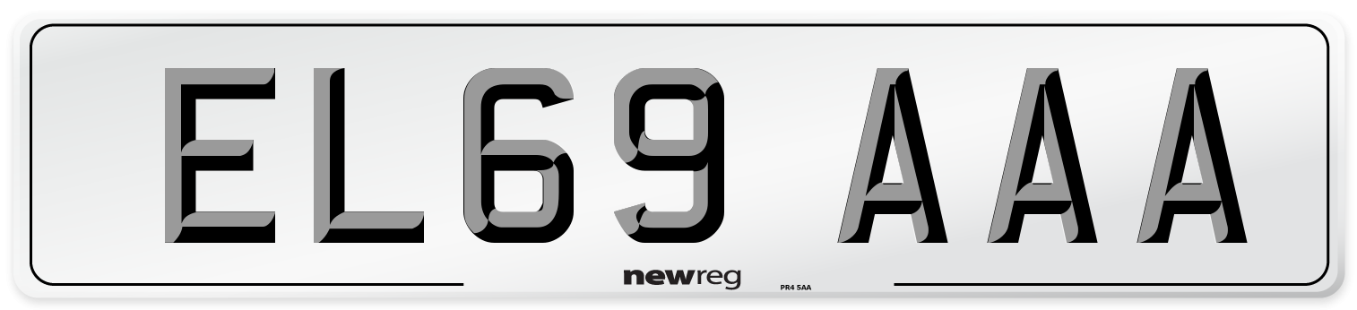 EL69 AAA Number Plate from New Reg